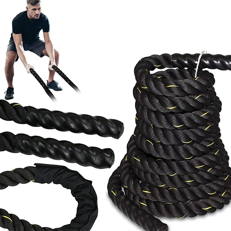 Heavy Jump Rope Workout Exercise Battle Rope Power Training Home Gym Equipment Battle Skipping Muscle Workout Equipment