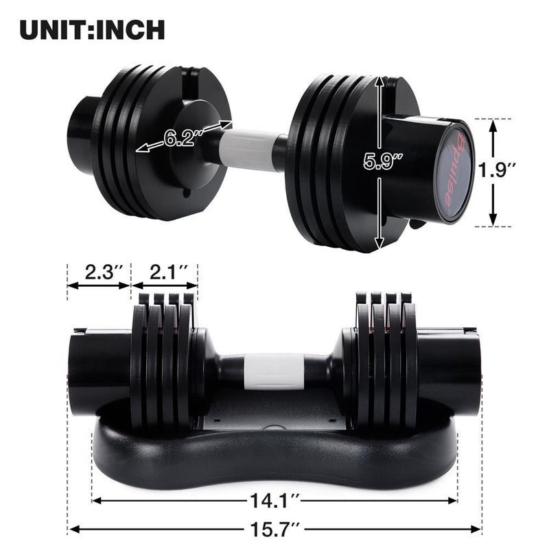 Adjustable Dumbbell Set  Men and Women, 27.5lb Dumbbell with Handle and Weight Plate, Suitable  Home Gym Exercise and Workout Fi